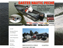 Tablet Screenshot of gastes-nautic-peche.com